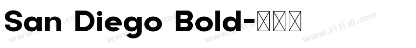 San Diego Bold字体转换